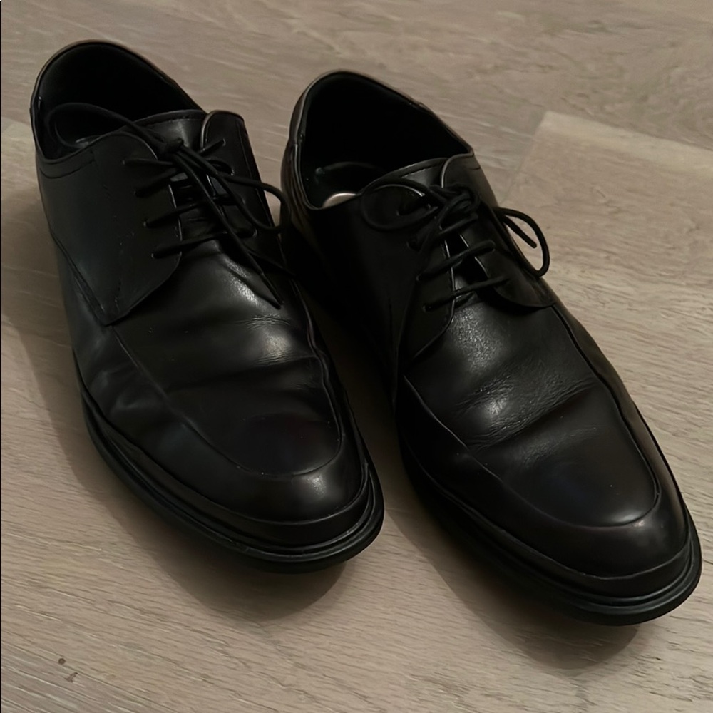 Kenneth Cole Black Leather Oxfords Classic Formal Design - Picture 4 of 4